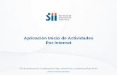 Aplicación Inicio de Actividades Por Internet - sii.cl · PDF fileACCESO La aplicación esta disponible en Internet, menú Registro de Contribuyentes, sección Inicio de Actividades.