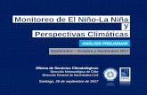 Monitoreo de El Niño-La Niña y Perspectivas Climáticas Jose Vicencio DMC... · Septiembre-Octubre-Noviembre 2017 Pronóstico Estacional de la Temperatura Mínima Servicios Climatológicos