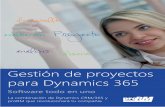 Gestión de proyectos para Dynamics 365 - axentit.com.mxaxentit.com.mx/Descargables/Gestion_proyectos/Brochure_proRM.pdf · Dynamics CRM/365, no tendrás problemas de inconsistencias
