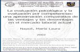 La evaluación psicológica y la evaluación por competencias ...bibliotecadigital.econ.uba.ar/download/tpos/1502-0363_NapoliML.pdf · manual, tiempo de reacción, coordinación de