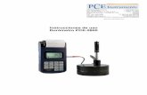 Instrucciones de uso Durómetro PCE-2800 · PDF file2.4 El método de ensayo de dureza de Leeb El principio básico es, que una sonda de percusión con un cierto peso y con una energía