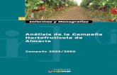 Análisis de la Campaña Hortofrutícola de Almería 2005/ · PDF fileIMPRIME: Escobar Impresores, S.L. El Ejido (Almería) ... Andalucía, se están poniendo en marcha iniciativas