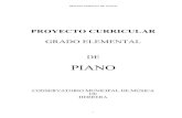 PIANO - Conservatorio  · PDF fileinstrumentos polifónico como el piano, ... acompañamiento o de planteamientos contrapuntísticos de mayor o menor complejidad