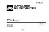 FZ1-S - fazer-  · PDF fileNº de Serie del motor Nº de Serie del bastidor 8. ... C15 SHASIS CUADRO ... CALIBRE FRENO TRASERA
