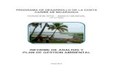 INFORME DE ANALISIS Y PLAN DE GESTION · PDF fileprograma de desarrollo de la costa caribe de nicaragua donacion dfid – banco mundial (tf 071356) informe de analisis y plan de gestion