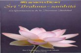 Sri Brahma Samhita -  · PDF fileLas divinas enseñanzas del Sri Brahma-samhita algunas veces pueden resultar un poco intrincadas en su versión al inglés,