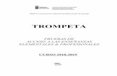 P. Acceso TROMPETA 2018-19 · PDF fileC/. Pedro Suárez Hernández, 2 38009 - Santa Cruz de Tenerife Tfno.: 922 660 600 - Fax: 922 660 720 Pruebas de Acceso Trompeta · Curso 2018-19