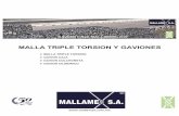 MALLA TT Y GAVIONES - Mallamex |  · PDF file  malla triple torsion y gaviones malla triple torsion gavion cilindrico gavion colchoneta gavion caja