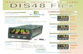 DIS48 Flex - remberg.es Flex/DIS48 Flex.pdf · Cumple con normas EMC 2004/108/EC ... mediante las teclas de flecha subir/bajar. ... 9 6 Función de los visualizadorres y botones ...