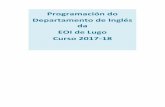 Programación do Departamento de Inglés da EOI de Lugo ... inglés... · ORDE do 8 de outubro de 2012 pola que se establece o procedemento para a implantación, avaliación e certificación