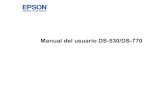 Manual del usuario - DS-530/DS-770 · PDF file5 No puede iniciar el programa Epson Scan 2..... 114 Los originales no avanzan correctamente en
