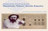 Manfredo Tafuri: Desde España - CompoArq | Blog del Área · PDF file · 2016-11-16Simposium Internacional Granada, 23 y 24 • Noviembre • 2016 Palacio de Carlos V, Conjunto Monumental