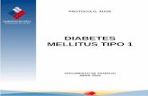 DIABETES MELLITUS TIPO 1 - · PDF filevida al paciente con DM1. ... Insulinoterapia 2.2. Educación por enfermera 2.3. Consulta nutricional 3. Detección de las complicaciones de la
