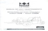 · PDF fileManipu/ador con brazo telescópico Agrilift 236 — Telelift 2306 TEREX LIFTING C-2.4 REGULACIÓN DEL VOLANTE El volante de conducción y el salpicadero pueden ser