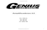 Amplificadores G1 - Genius Car Audiogeniuscaraudio.com/wp-content/uploads/2015/10/Manual-Amplificador... · amplificadores de posibles daños. ... MONO sólo en el cumplimiento de