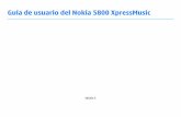 Guía de usuario del Nokia 5800 XpressMusic · PDF fileNokia opera con una política de desarrollo continuo y se reserva el derecho a realizar modificaciones y mejoras en cualquiera
