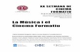 La Música i el Cinema Formatiu - Dipòsit Digital de la ...diposit.ub.edu/dspace/bitstream/2445/59705/1/XX_Setmana_Cinema... · El cuarteto Àngels Renom, Immaculada Bordas i Urgell