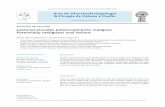 Acta de Otorrinolaringología & Cirugía de Cabeza y Cuello · PDF fileCargo actual: Cirujano de Cabeza y Cuello Hospital Pablo Tobón Uribe, Medellín. ... CEB invasores, por lo cual
