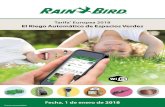 Tarifa Europea 2018 El Riego Automático de Espacios · PDF fileArquetas Ran Bird HDPE ... XCZ-100-PRF X10308 Electroválvula de 1” DV + filtro regulador de presión RBY 1” . Presión