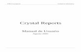 Crystal Reports - guanajuato.inea.gob.mxguanajuato.inea.gob.mx/soporte/tutoriales/ManualCrystalReports.pdf · INEA Guanajuato Unidad de Informática Crystal Reports 2 Contenido 1.