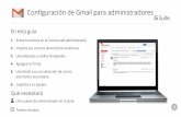 Configuración de Gmail para administradores empezar a configurar Gmail para su equipo, vaya a la página de Gmail en la Consola del administrador. Luego, active algunas funciones