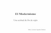 El Modernismo El... ·  · 2011-01-11• Art Nouveau, Style Guimard, ... • Henry van de Velde, dejar el ornamento floral por algo más abastracto (arabesco) ... máquinas (superando