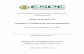 DEPARTAMENTO DE CIENCIAS DE LA TIERRA Y LA …repositorio.espe.edu.ec/bitstream/21000/10386/1/T-ESPE-048551.pdf · Calculo de Caudal, ... Canal en funcionamiento y soporte metálico.