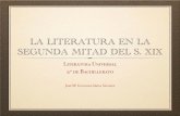 LA LITERATURA EN LA SEGUNDA MITAD DEL S. XIX autores dedicaron sus ... Elementos realistas: Importancia de la descripción del ... Relatos históricos: Cuentos de la Alhambra.