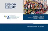 RENDICIÓN DE CUENNTAS - Consejo de Participación ... · PDF filede un Estado participativo,intercultural y plurinacional. ... desarrollado sobre la base de consultas ... funciones