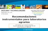 Recomendaciones instrumentales para laboratorios agrarios · PDF file · 2016-08-30cuantificación de residuos semi-volátiles 4. Soluciones dedicadas al screening genérico de plaguicidas