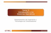 Tema 3: Introducción a los Sistemas Operativosditec.um.es/~jpujante/documentos/Tema3-slides.pdf · Tema 3: Introducción a los SSOO octubre de 2010 -3 Índice (2/2) Índice 3.4 Sistemas