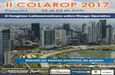 II COLAROP 2017 - ernestobazan.comernestobazan.com/content/20170509094545-1.pdfImpacto en el Negocio (BIA) basado en la ISO 22317 SALÓN IV Arturo Carvajal Partner Risk & Compliance