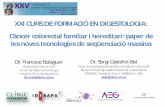 Presentación de PowerPoint - academia.cat · neoplàsia endocrina múltiple, càncer de pròstata hereditari: XRCC4; c.497_498delTG (p.V166Efs*3) Y 2/2. Y: lligació de l’ADN implicada