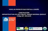 Presentación de PowerPoint - sig. · PDF filePERFIL DE PROYECTO QUE POSTULA A DISEÑO . ... Puente Puente tipo pasarela colgante que ... Nuevo Sendero Peatonal