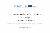 IV Reunión Científica del IIByT Triatoma infestans del departamento Cruz del Eje, ... - Effect of molecular crowding on the conformation of ... (Zenaida auriculata) ...