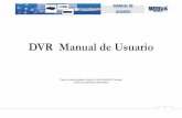 DVR Manual de Usuario - tecnosinergia.zendesk.com · DVR permite la instalación de múltiples discos duros SATA ... para la seguridad y buen funcionamiento del ... el cable de alimentación