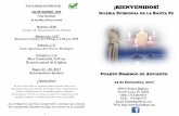 FUTUROS EVENTOS ¡BIENVENIDOSholyfaithpsl.org/wp-content/uploads/2017/12/Spanish... ·  · 2017-12-24Reunión annual de la Iglesia Enero 21 - 26, 2017 Reavivamiento Spiritual ...