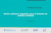 Genis: software argentino para el sistema de Justicia Criminal · Genéticos Forenses •Genis está basado en tecnología open source, y responde a ese paradigma: puede ... Apoyados