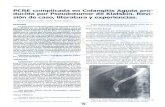 PCRE complicada en Colangitis Aguda pro-- ducida por ...repebis.upch.edu.pe/articulos/ead/v7n1/a9.pdf · denal post PCRE yse decicl n~jo no quirúrgi- ... TGO:198 y TGP:223, ... fue