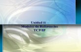 Unidad II Modelos de Referencias TCP/IP · El Departamento de Defensa de EE.UU. (DoD) creó el modelo TCP/IP porque necesitaba una red que pudiera sobrevivir ante cualquier circunstancia,