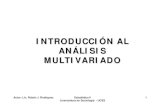 INTRODUCCIÓN AL ANÁLISIS MULTIVARIADOrubenjoserodriguez.com.ar/wp-content/uploads/2011/09/Introduccion... · de estadística(SPSS, SAS, Systat, SPAD, Minitab, Mystat, Statgraphics,