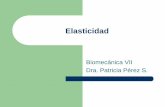 Presentación de PowerPointbiofisicamedica.tripod.com/elast1.pdf · Elasticidad: Esfuerzo y deformación unitaria Ley de Hooke: F = k * L F = Fuerza Delta L: Cambio longitud k La