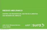 RIESGO MECÁNICO - arlsura.com · • Diseño#de#lamaquina jueves 26 de abril de 12. ARP SURA QUE CONDICIONES DEBEN INSPECCIONARSE EN UNA MAQUINA...? 13 CONDICIONES GENERALES DEL