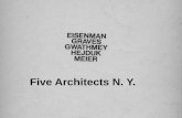 Five Architects N. Y. - tallerhistoriathr | historia de la ... · contra: –fracaso vanguardia de relacionar forma y contenido, innovación formal no moral –banalización convenciones