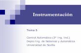 Instrumentaciónfsalas/asignaturas/API1IO06_07/Trans… ·  · 2007-05-17Instrumentación Tema 5 Control Automático (3º Ing. Ind.) Depto Ing. de Sistemas y Automática Universidad
