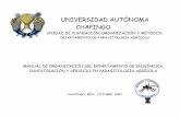 UNIVERSIDAD AUTÓNOMA CHAPINGO - inicio de organizaciÓn del departamento de enseÑanza, investigaciÓn y servicio en parasitologÍa agrÍcola chapingo, mÉx. , octubre 2002. 2