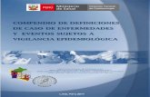 COMPENDIO DEFINICIONES DE CASOS - dge.gob.pe · Compendio de Definiciones de Casos de Dirección General de Epidemiología