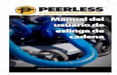 Manual del usuario de eslinga de cadena - Peerless …€¦ ·  · 2017-01-23operaciones apropiadas de la elevación del equipo y el manejo de la carga. ... el objetivo de este Manual