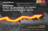 Índice de Percepción de España en los Mercados … mismo trimestre del año anterior. Por tanto, continúa la ralentización de la recuperación del Índice de Percepción Financiera