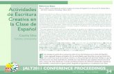 Reference Data: Actividades Silva, C. (2012). Actividades ...jalt-publications.org/files/pdf-article/jalt2011-004.pdf · inmediata. Por último, la escritura –y la escritura creativa